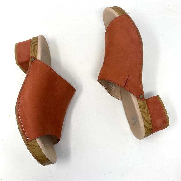 Dansko Maci Coral Nubuck Slide Sandals - Picture 3 of 13